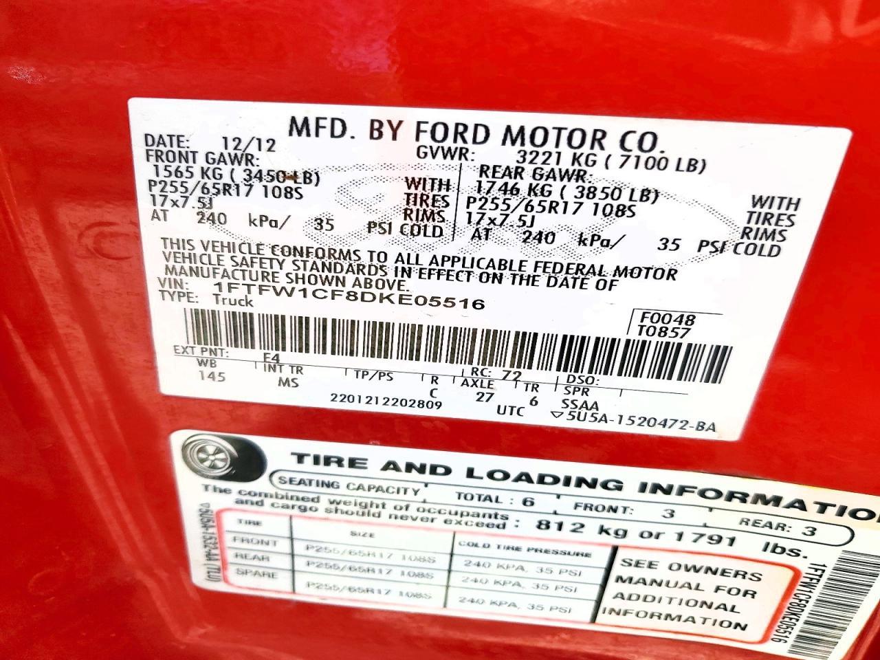 2013 FORD F-150 Lightning
