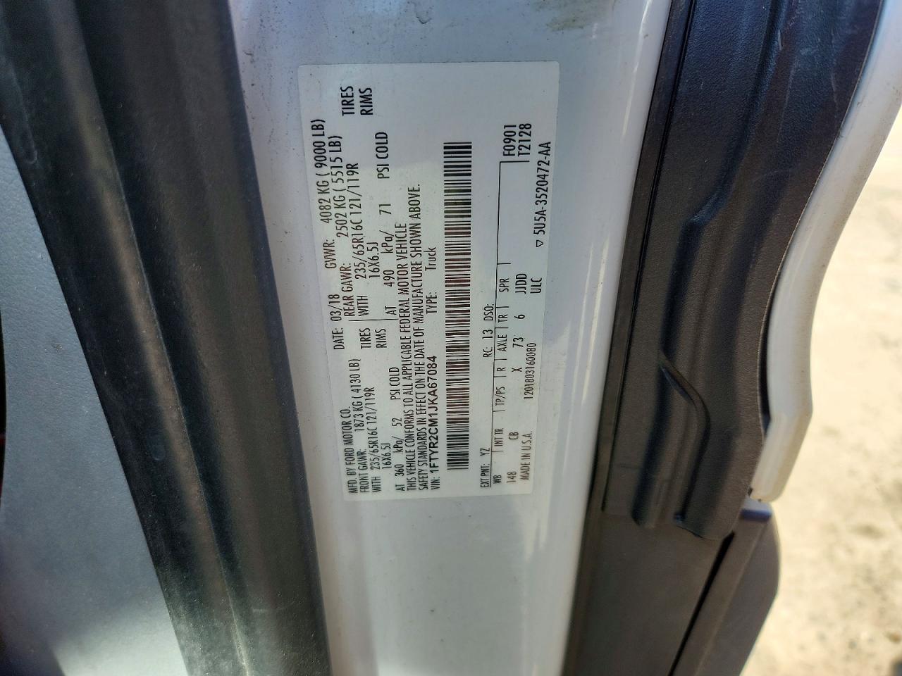 2018 FORD Transit