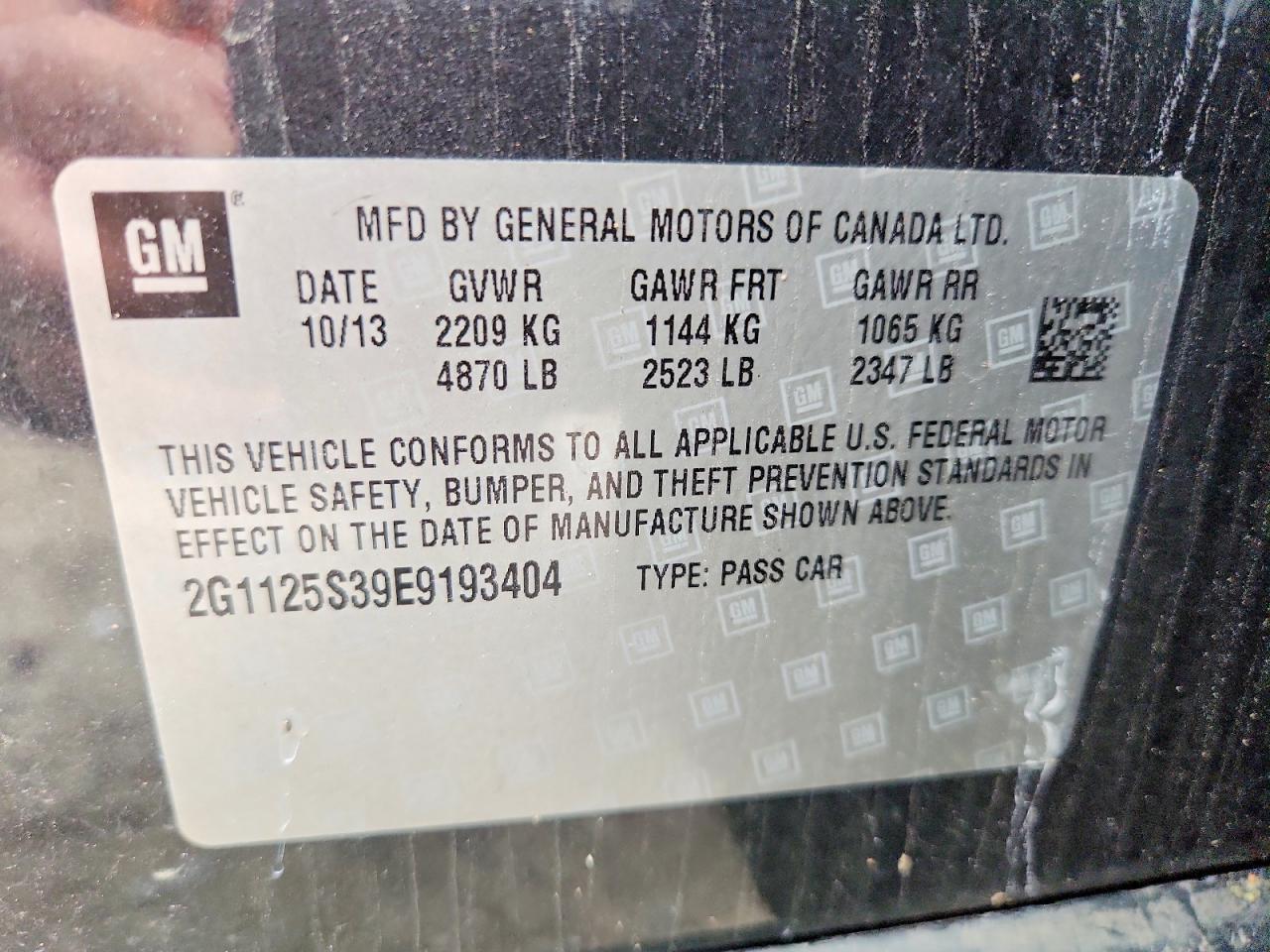2014 CHEVROLET IMPALA