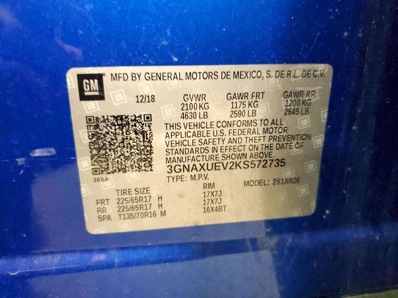 2019 CHEVROLET EQUINOX