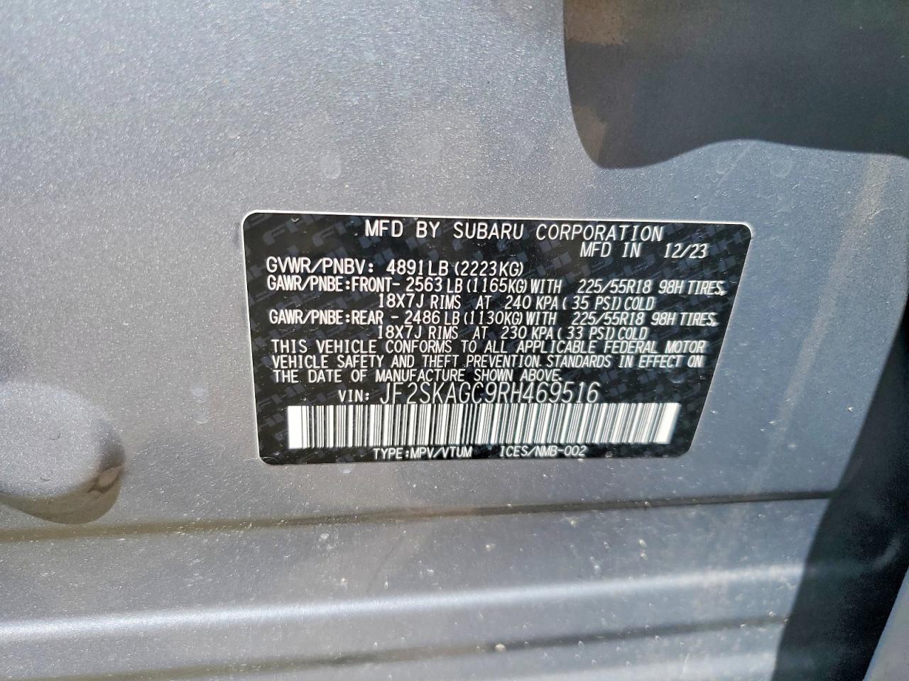 2024 SUBARU FORESTER