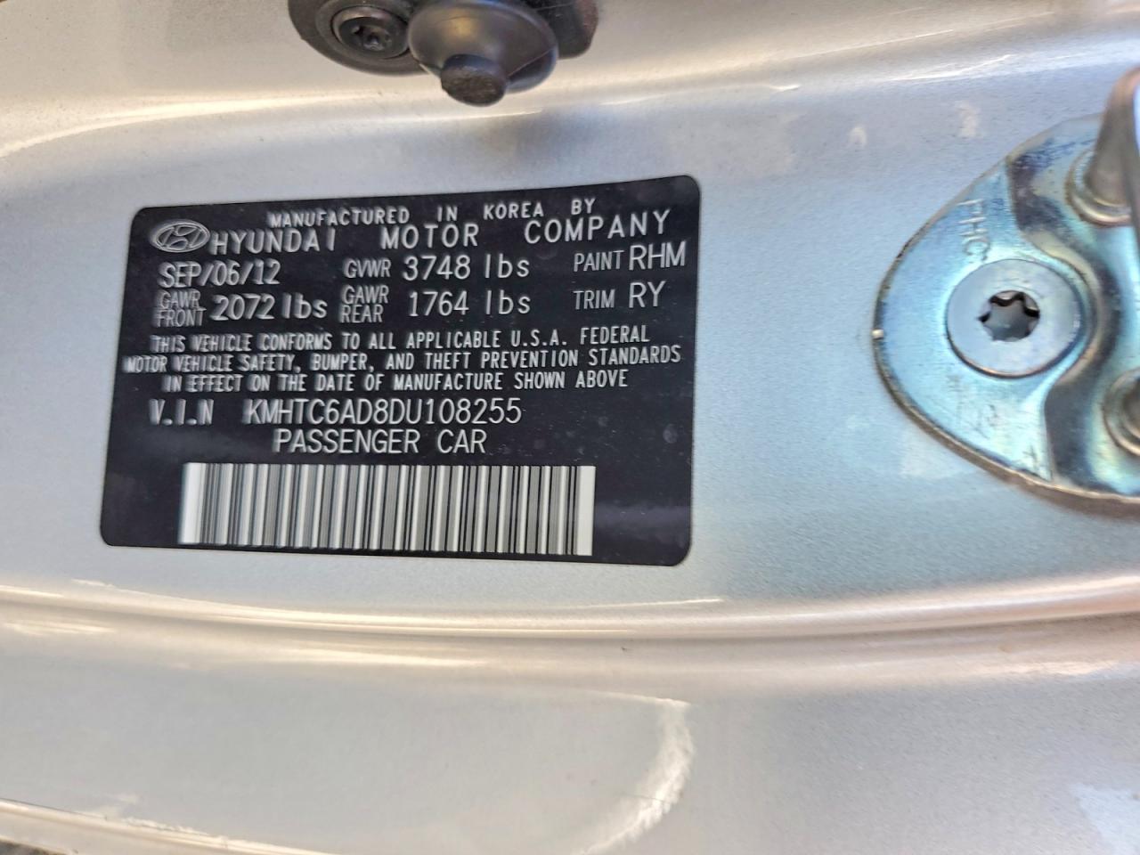 2013 HYUNDAI VELOSTER