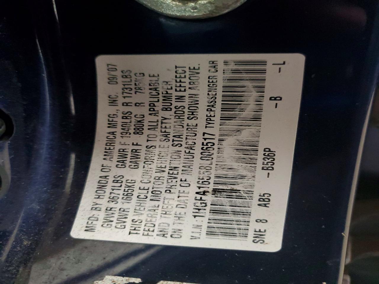 2008 HONDA CIVIC