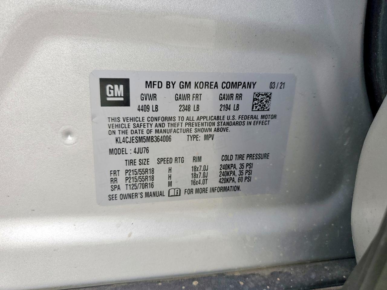 2021 BUICK ENCORE
