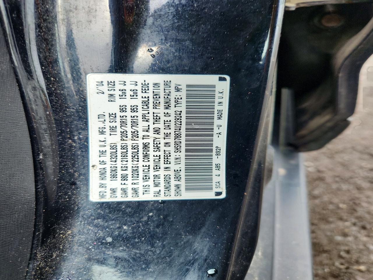 2004 HONDA CR-V