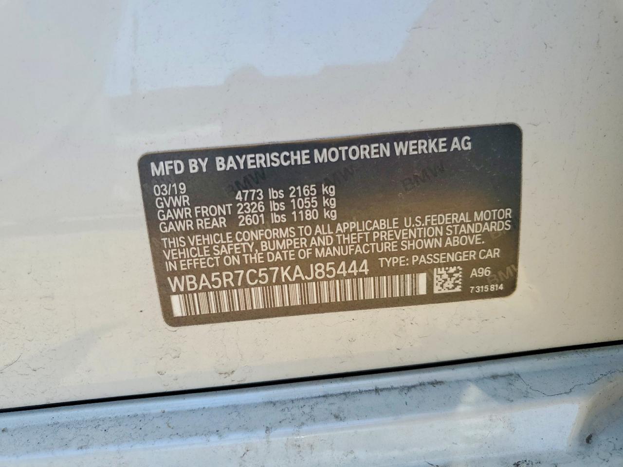 2019 BMW 3 SERIES