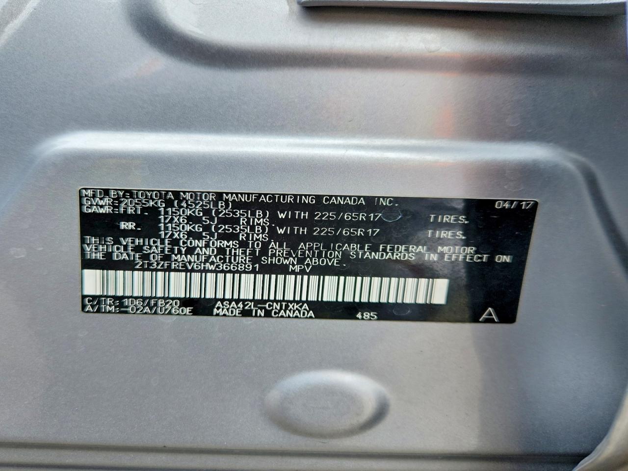 2017 TOYOTA RAV4