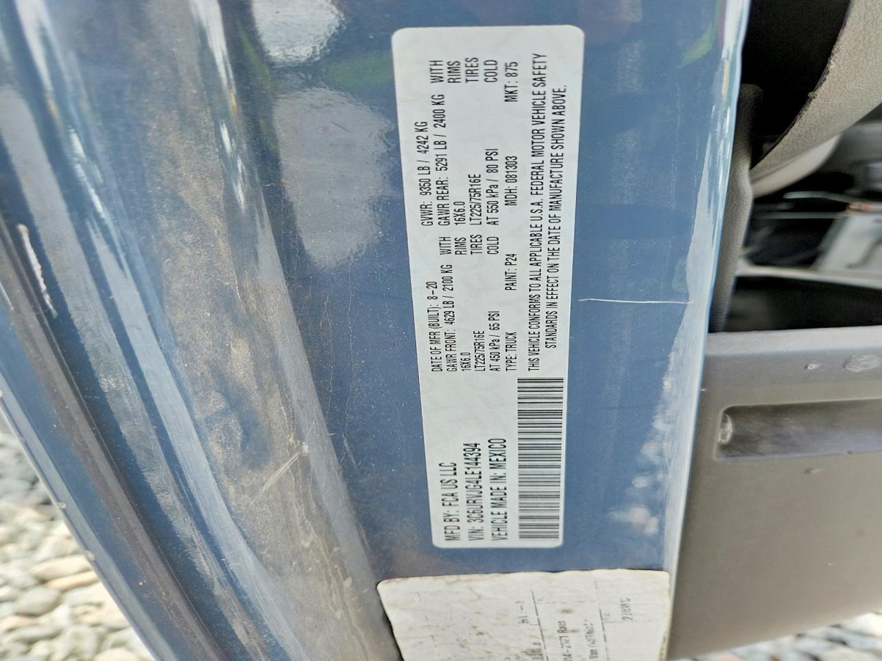 2020 RAM ProMaster 3500