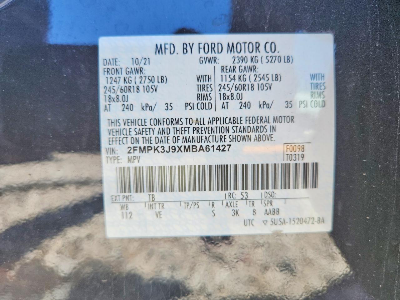 2021 FORD EDGE