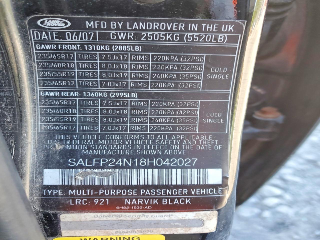 2008 LAND ROVER LR2
