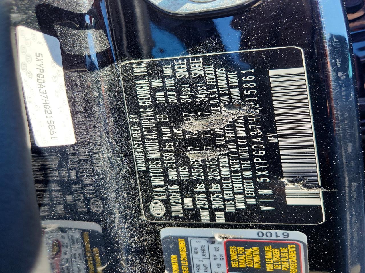 2017 KIA SORENTO