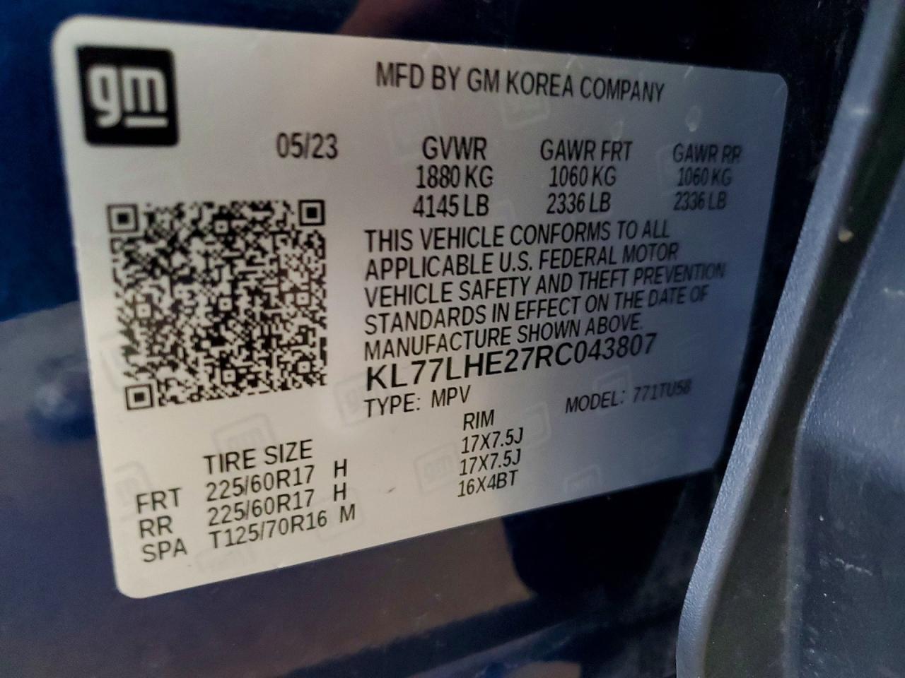 2024 CHEVROLET TRAX
