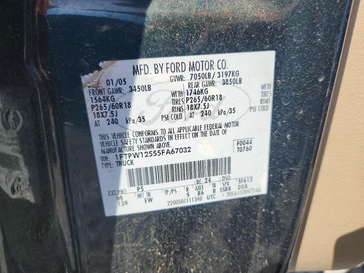 2005 FORD F-150 Lightning