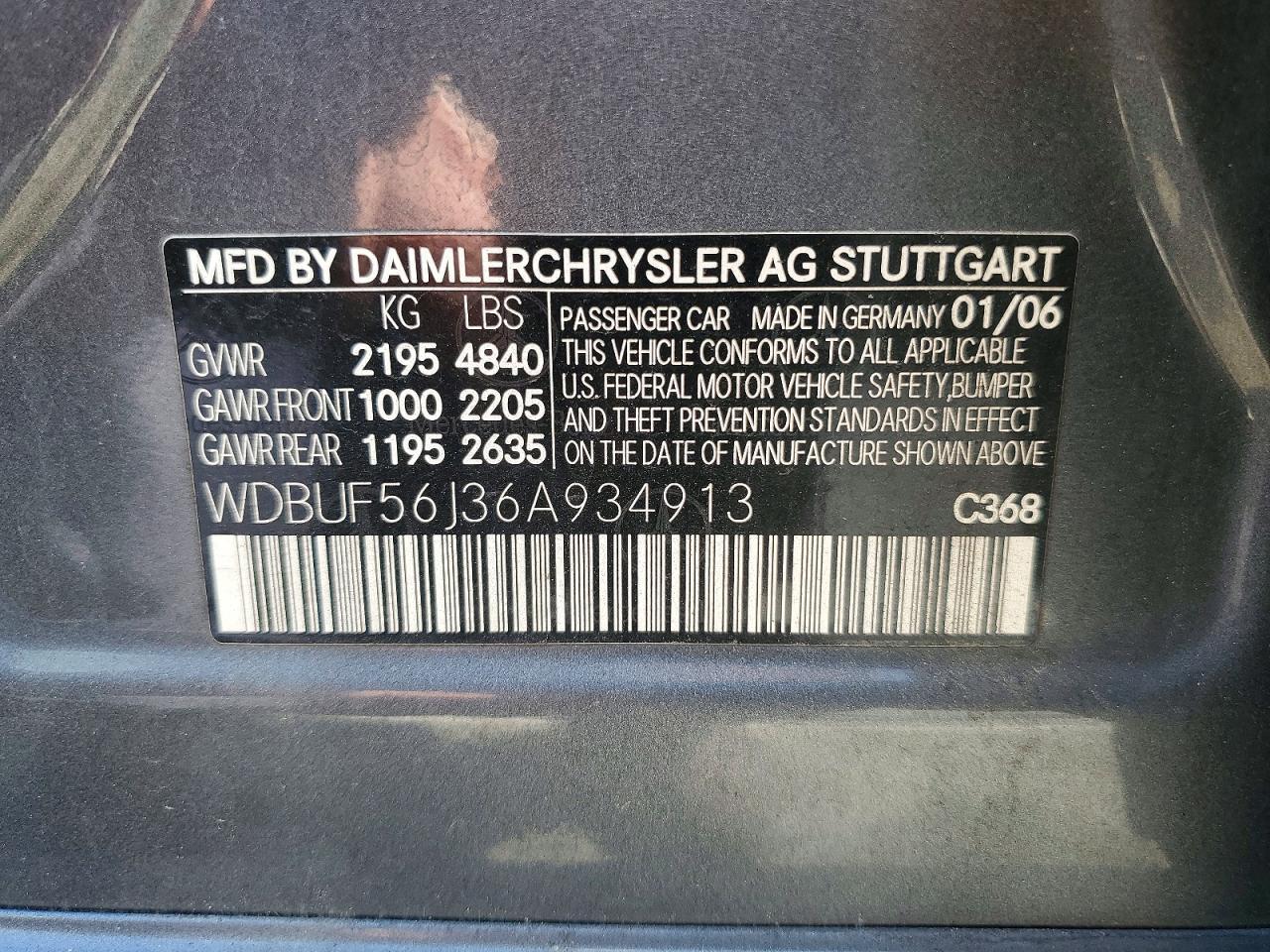 2006 MERCEDES-BENZ E-Class