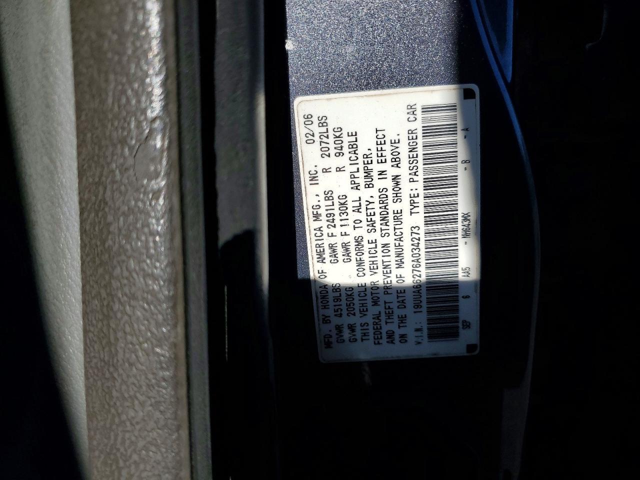 2006 ACURA TL