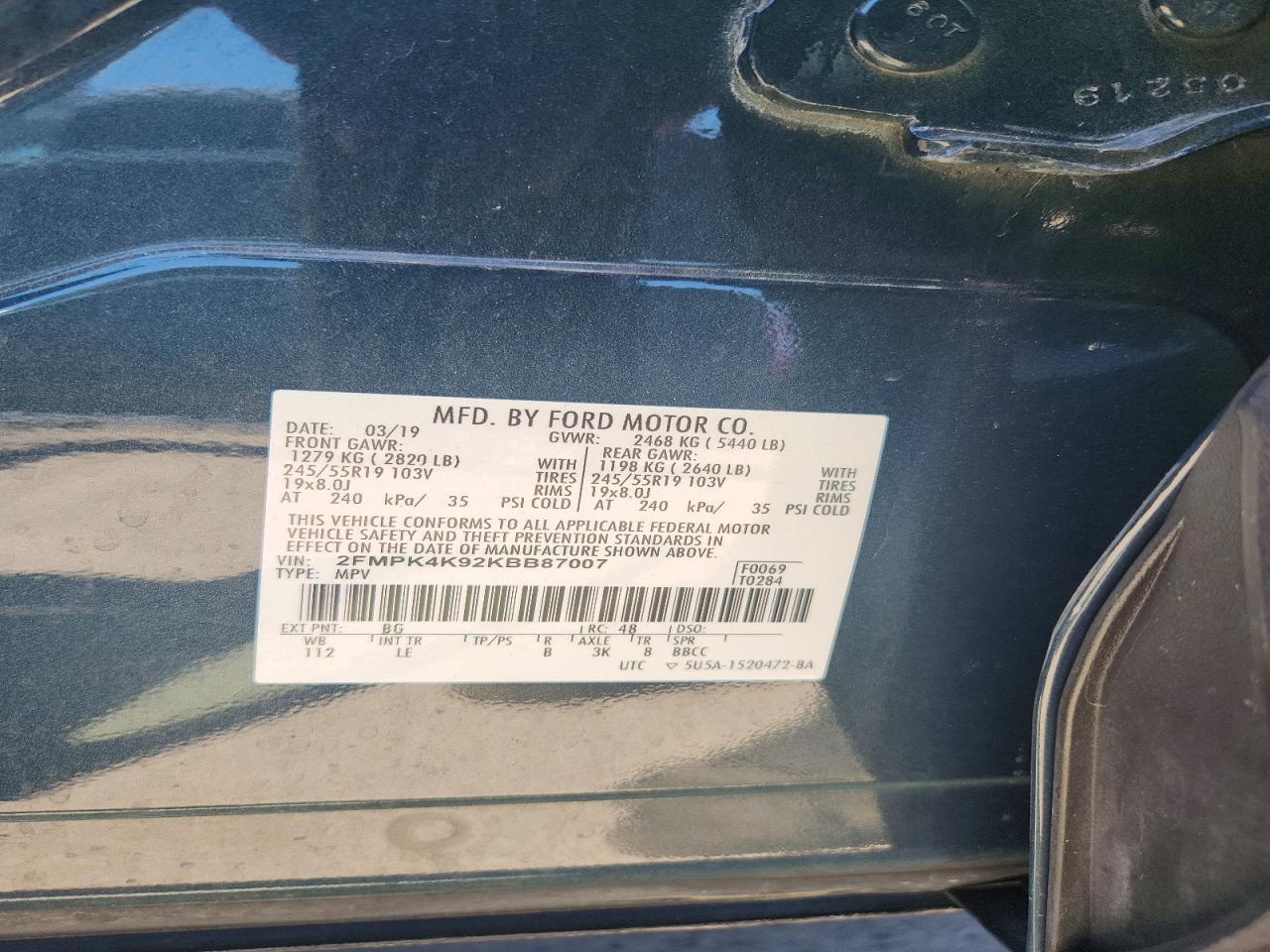 2019 FORD EDGE