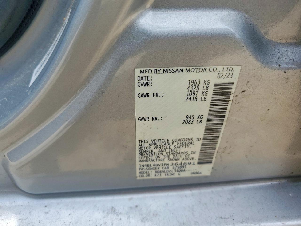 2023 NISSAN ALTIMA