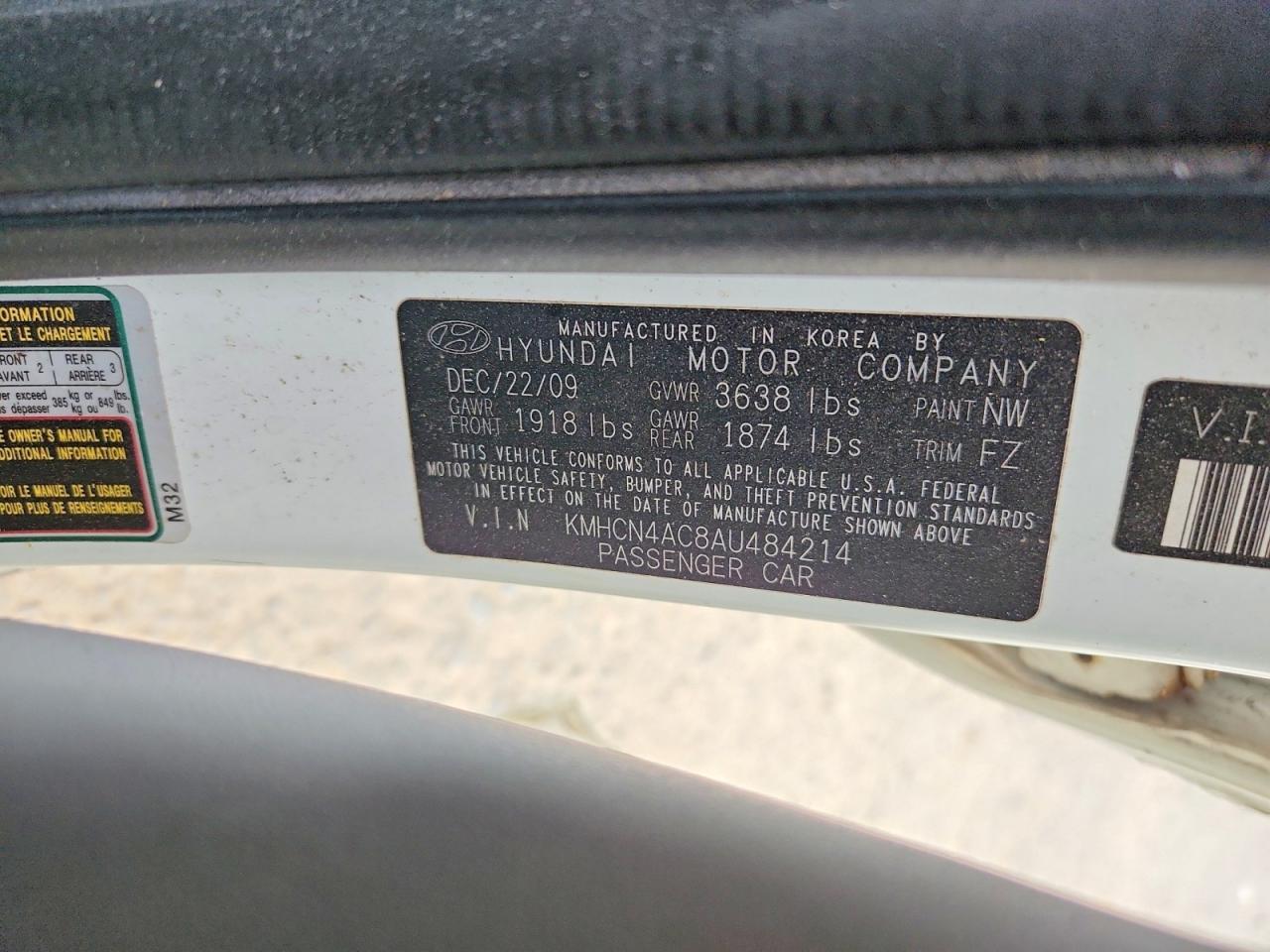 2010 HYUNDAI ACCENT