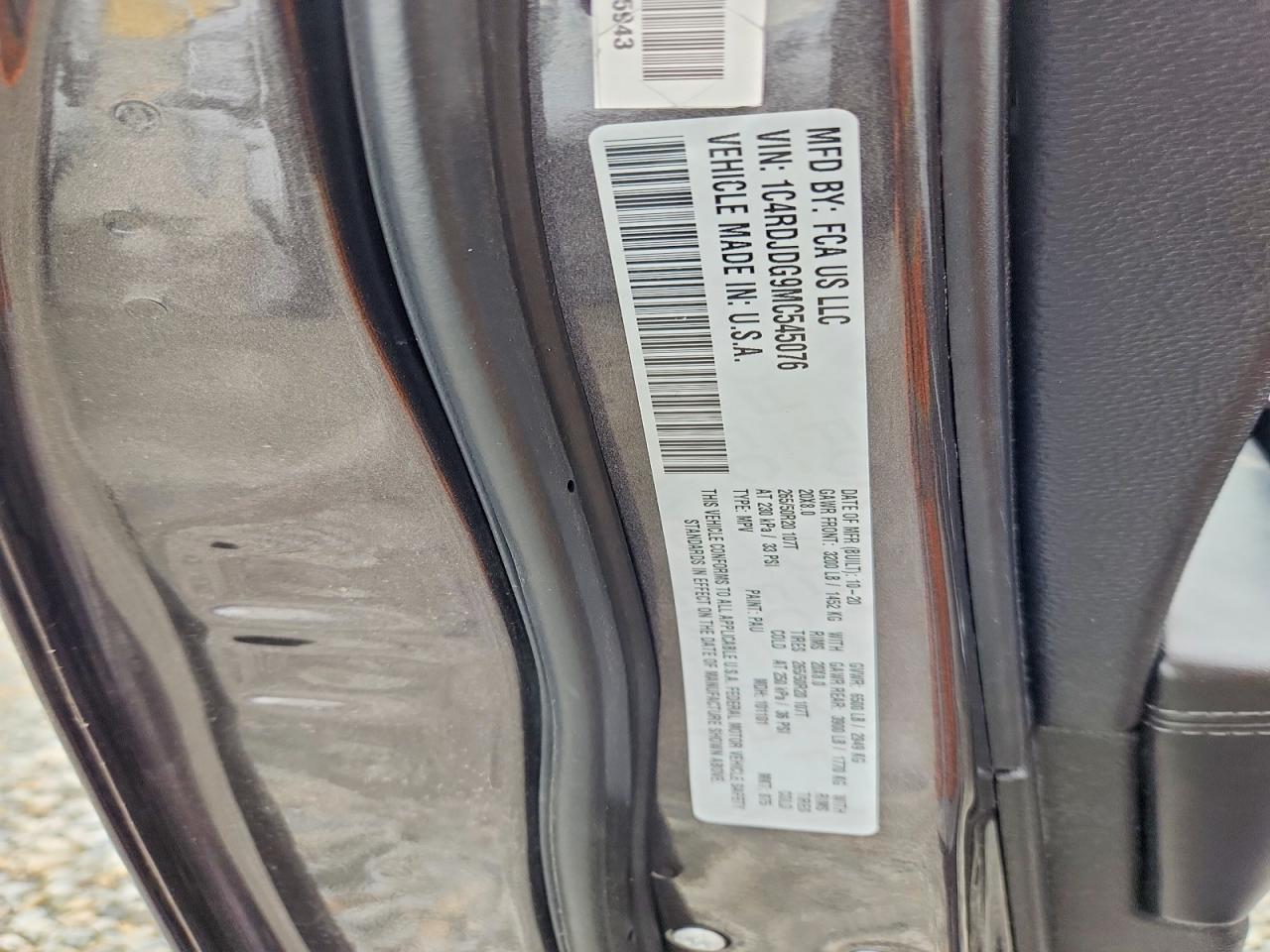 2021 DODGE DURANGO