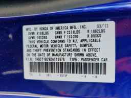 2013 HONDA ACCORD