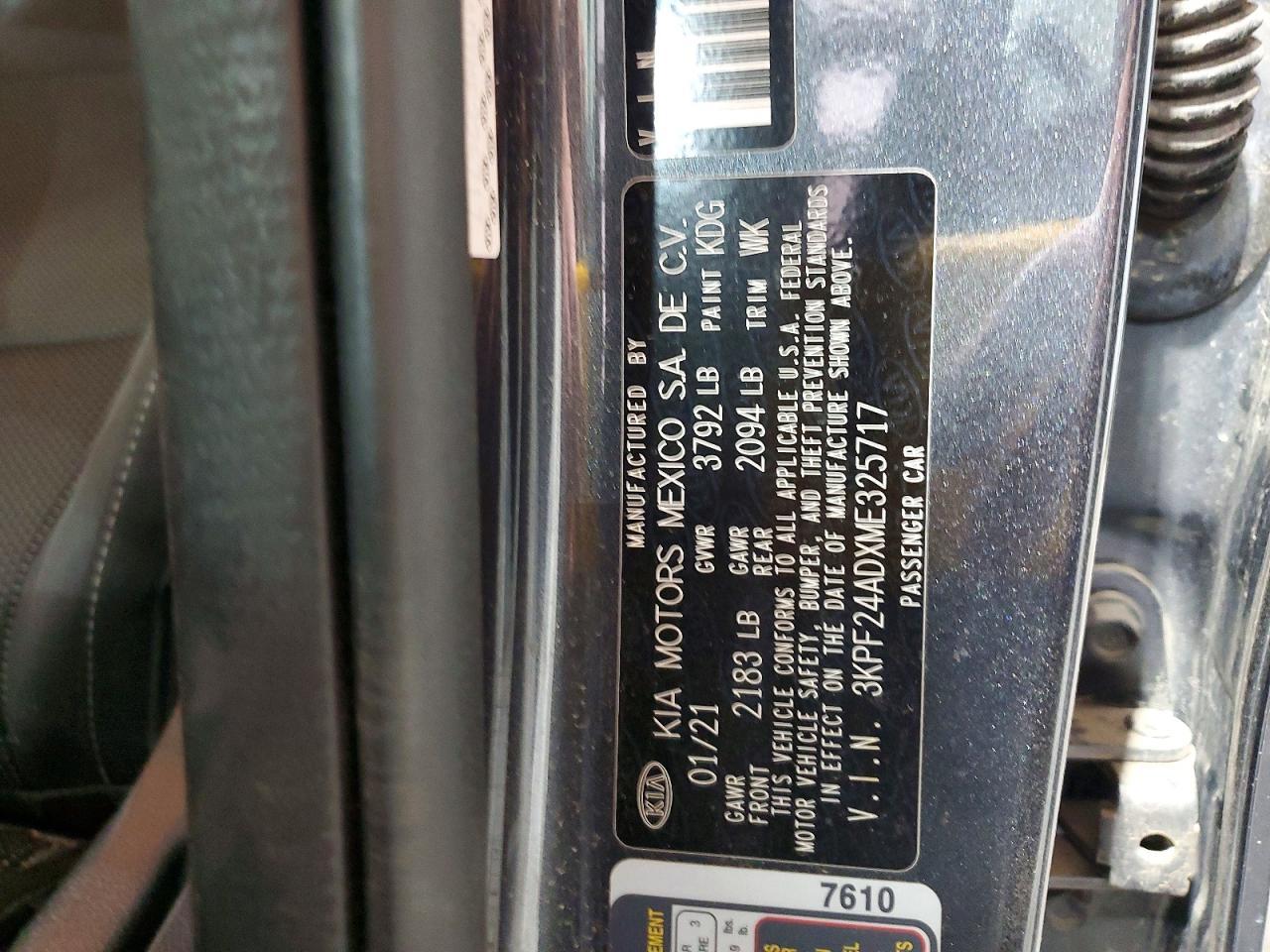 2021 KIA FORTE
