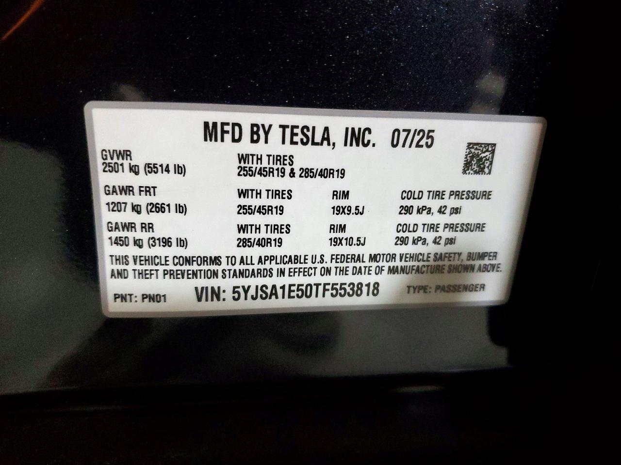 2026 TESLA MODEL S