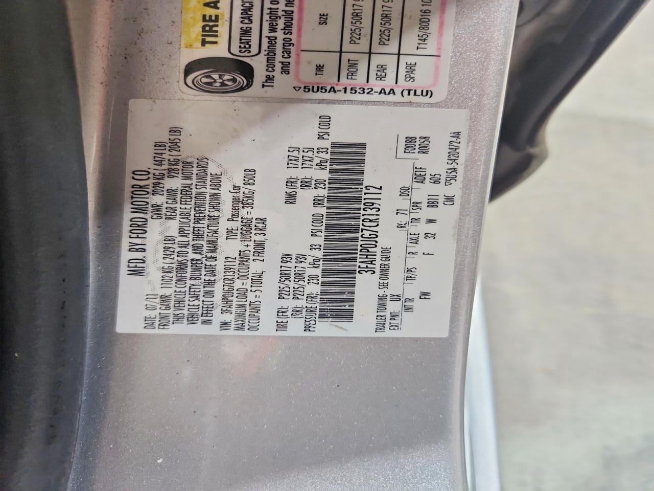2012 FORD FUSION