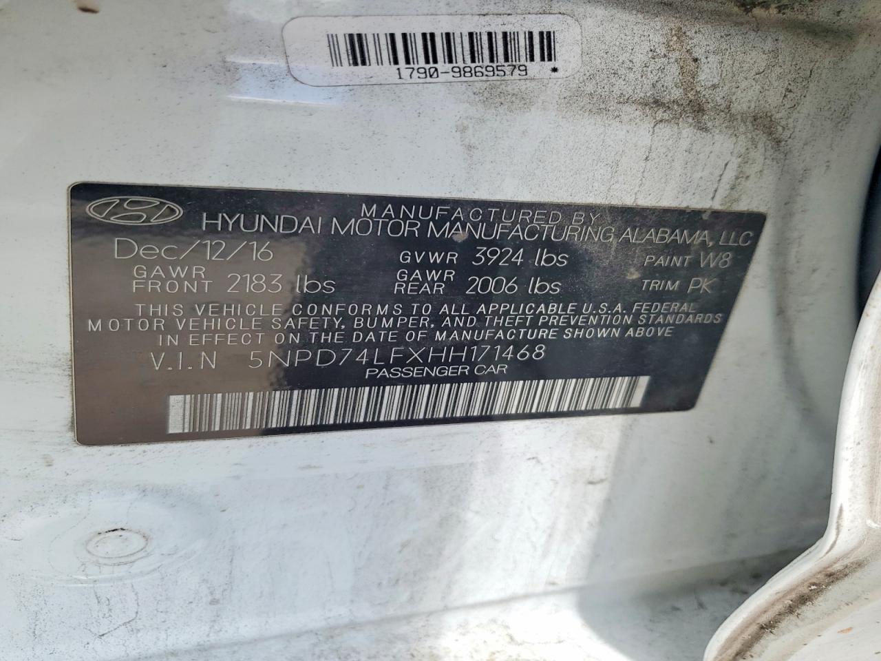 2017 HYUNDAI ELANTRA