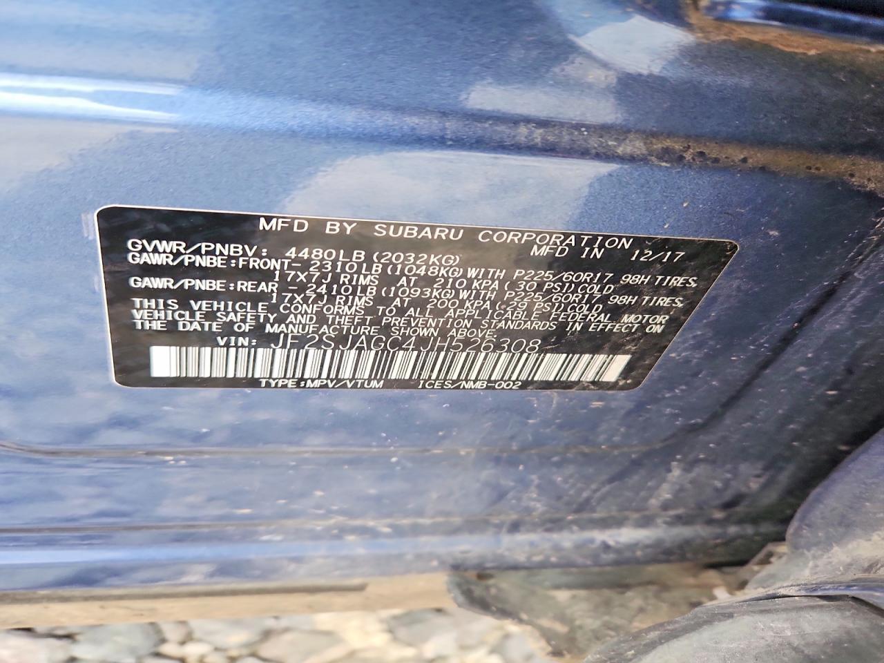 2018 SUBARU FORESTER