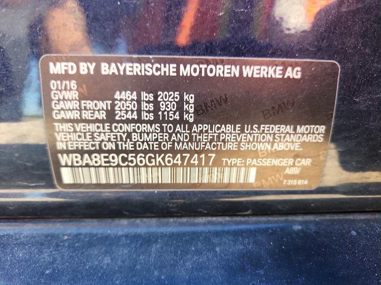 2016 BMW 3 SERIES