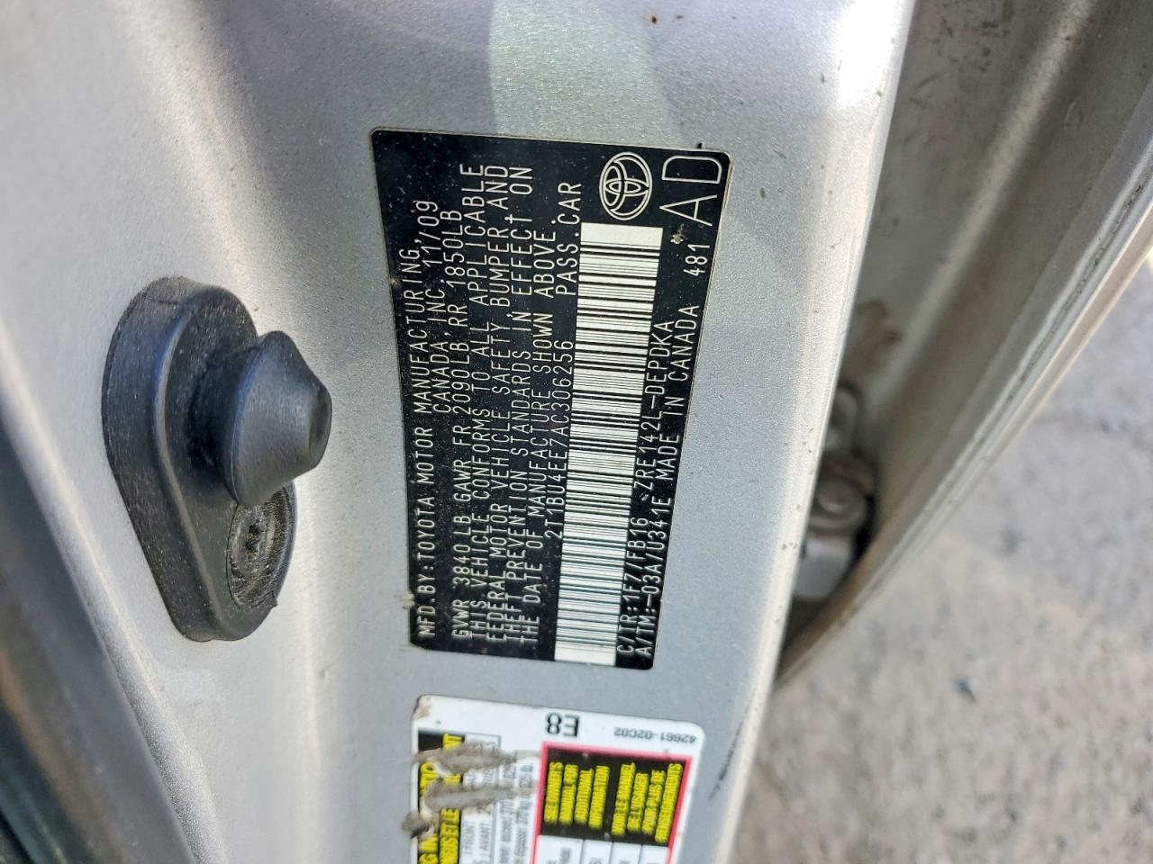 2010 TOYOTA COROLLA