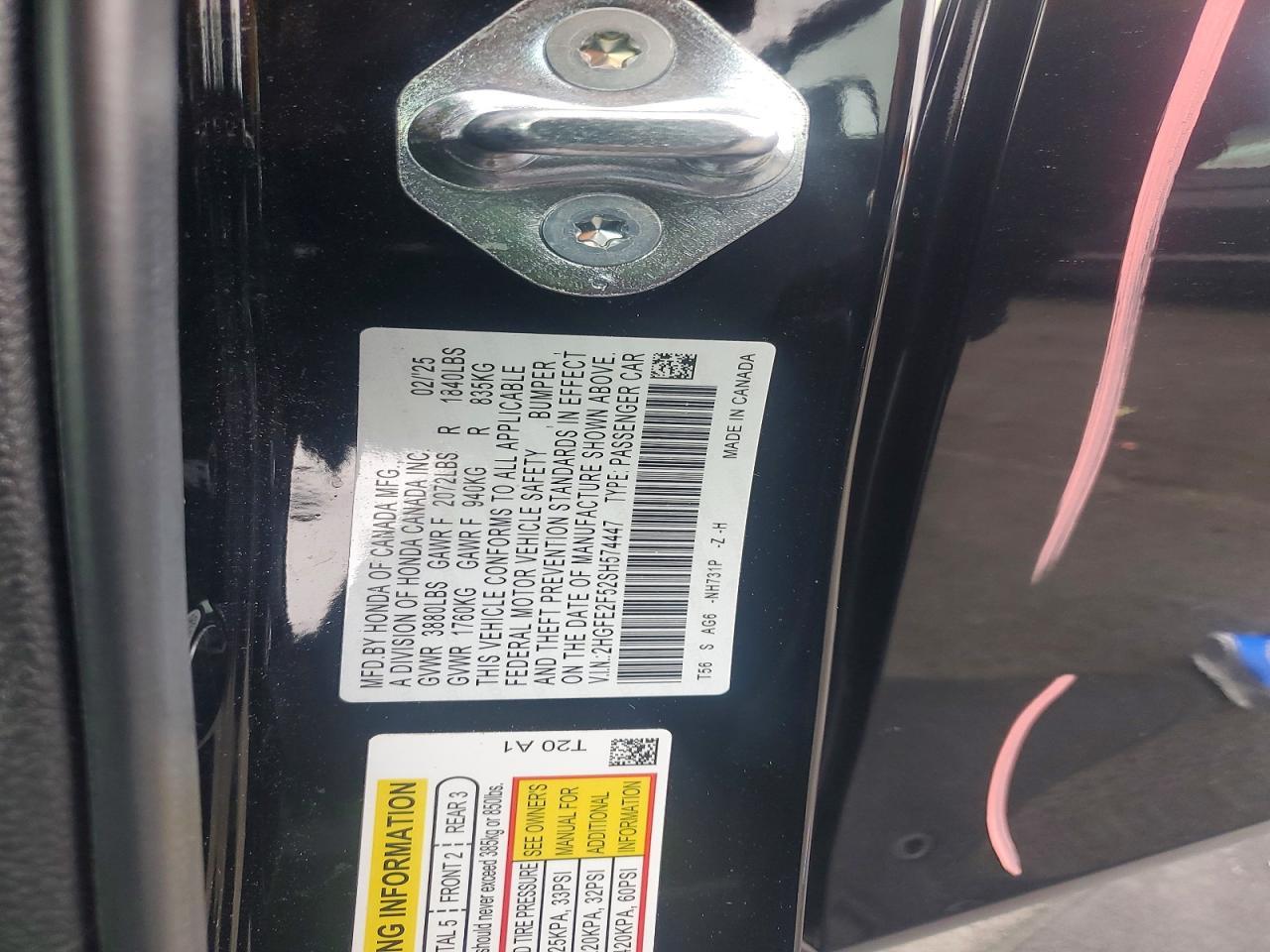 2025 HONDA CIVIC