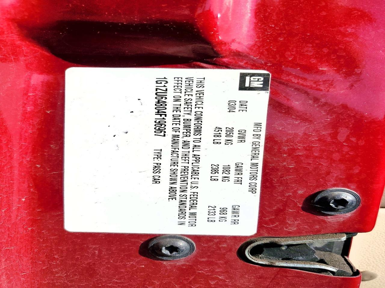 2004 CHEVROLET MALIBU