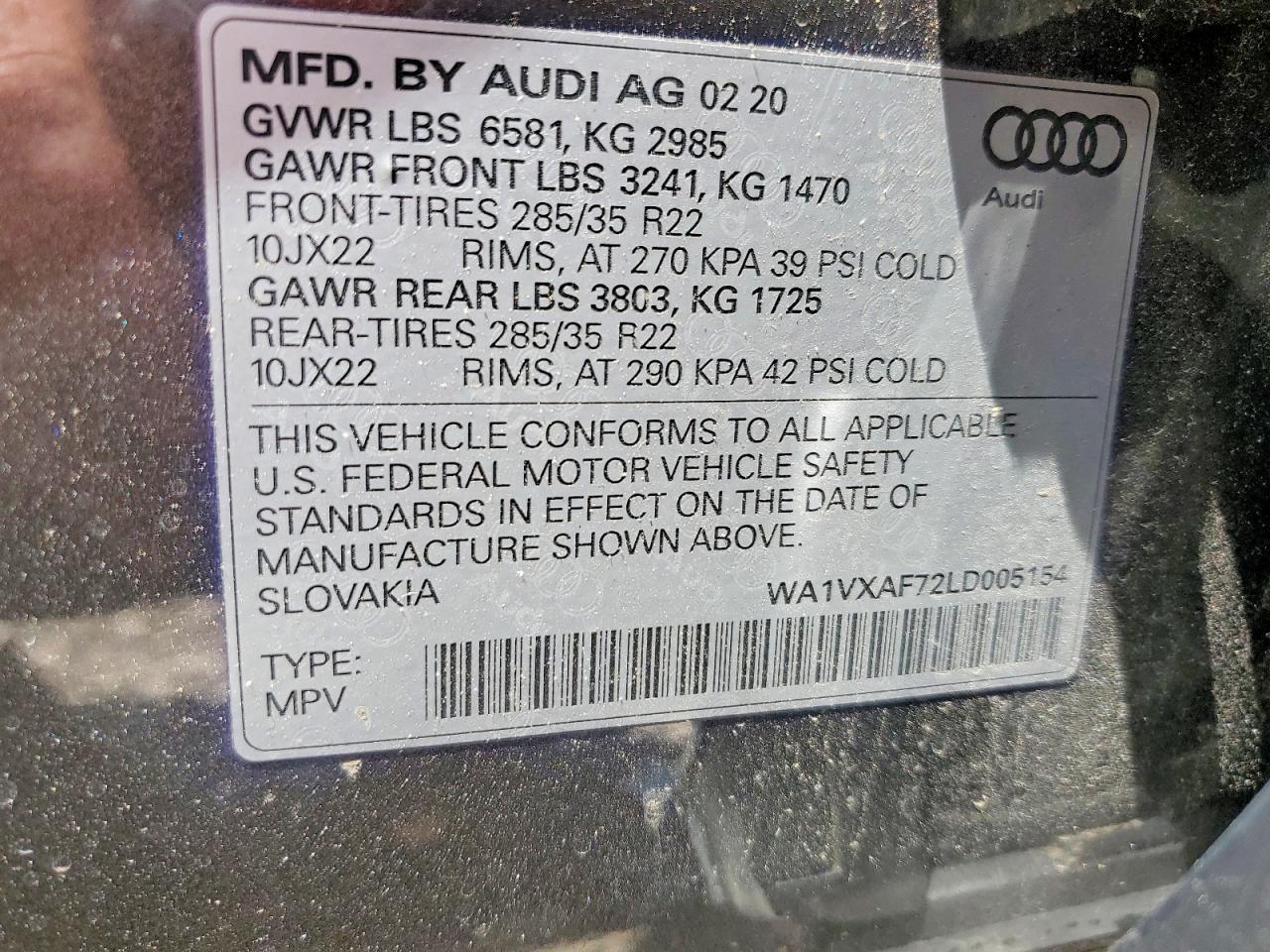 2020 AUDI Q7