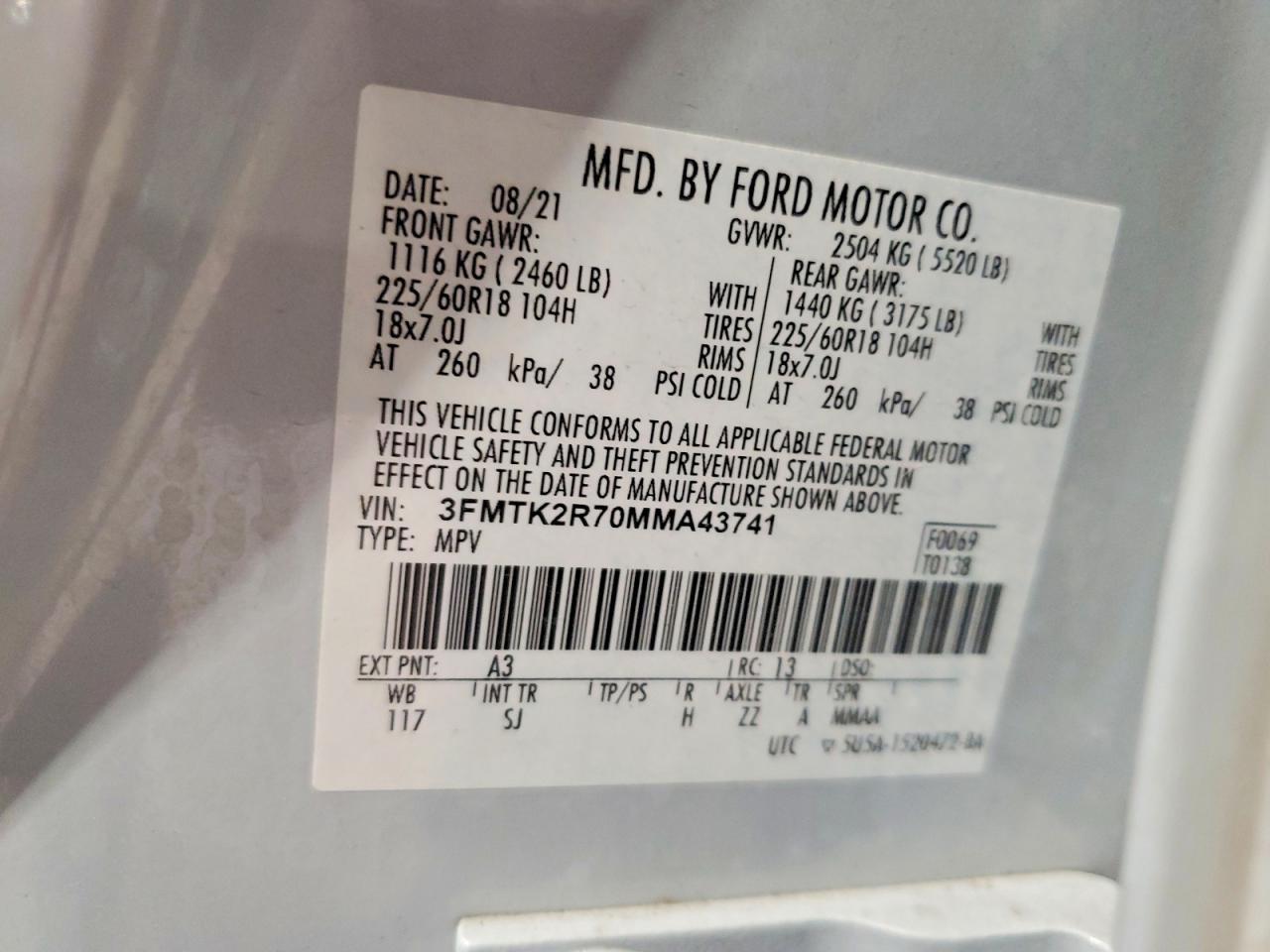 2021 FORD Mustang Mach-E
