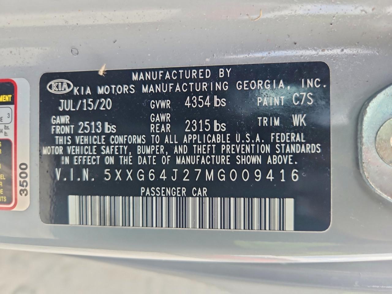 2021 KIA K5