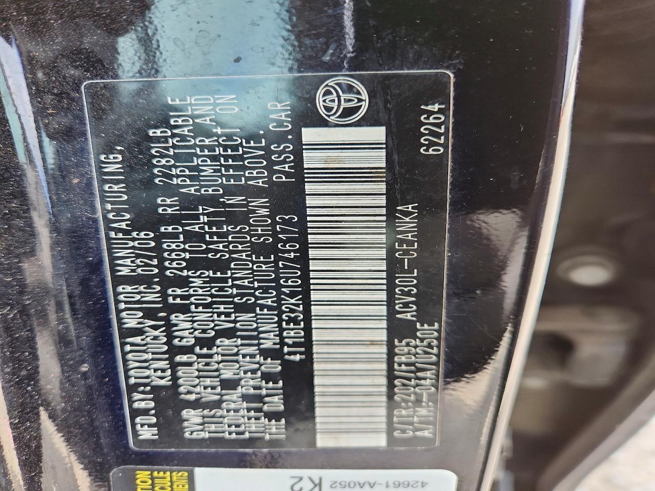 2006 TOYOTA CAMRY
