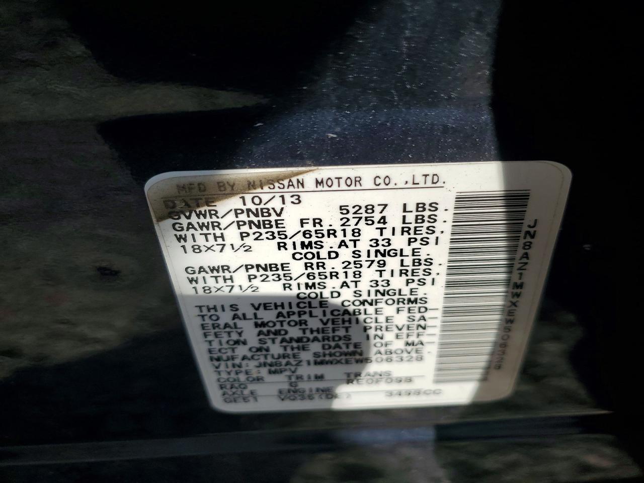 2014 NISSAN MURANO