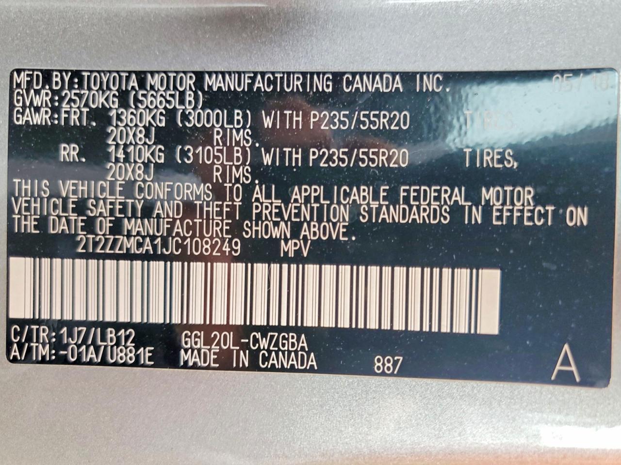 2018 LEXUS RX 350