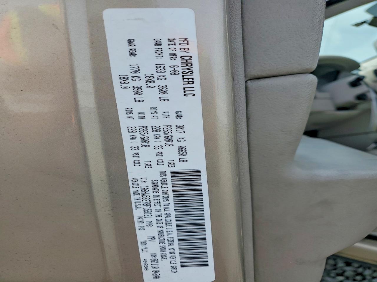 2008 CHRYSLER Aspen