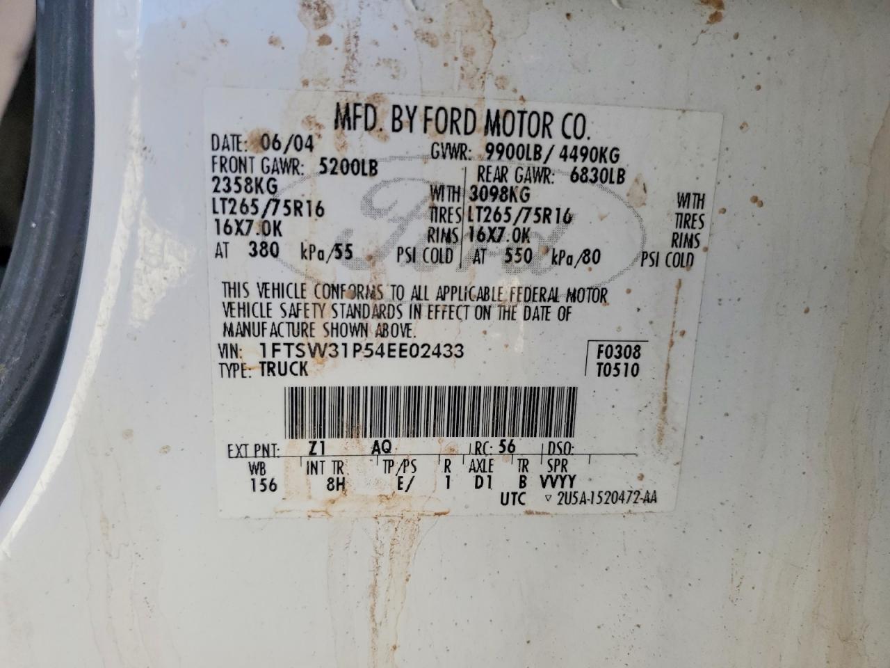 2004 FORD F-350