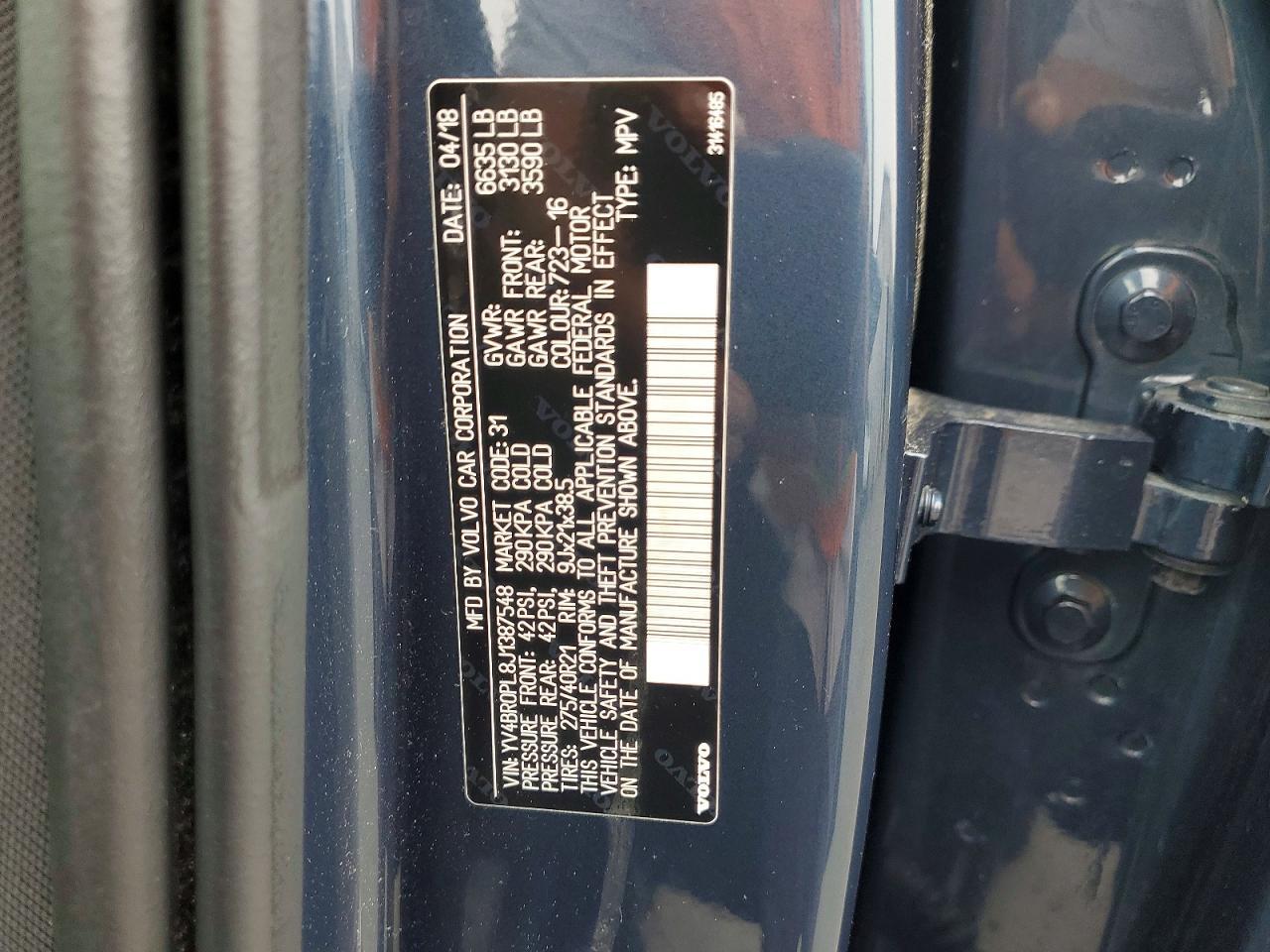 2018 VOLVO XC90