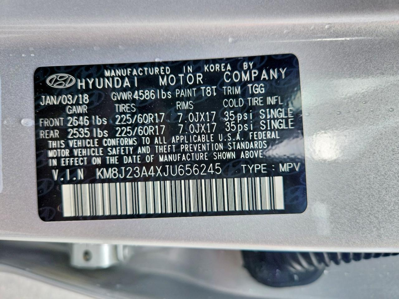 2018 HYUNDAI TUCSON