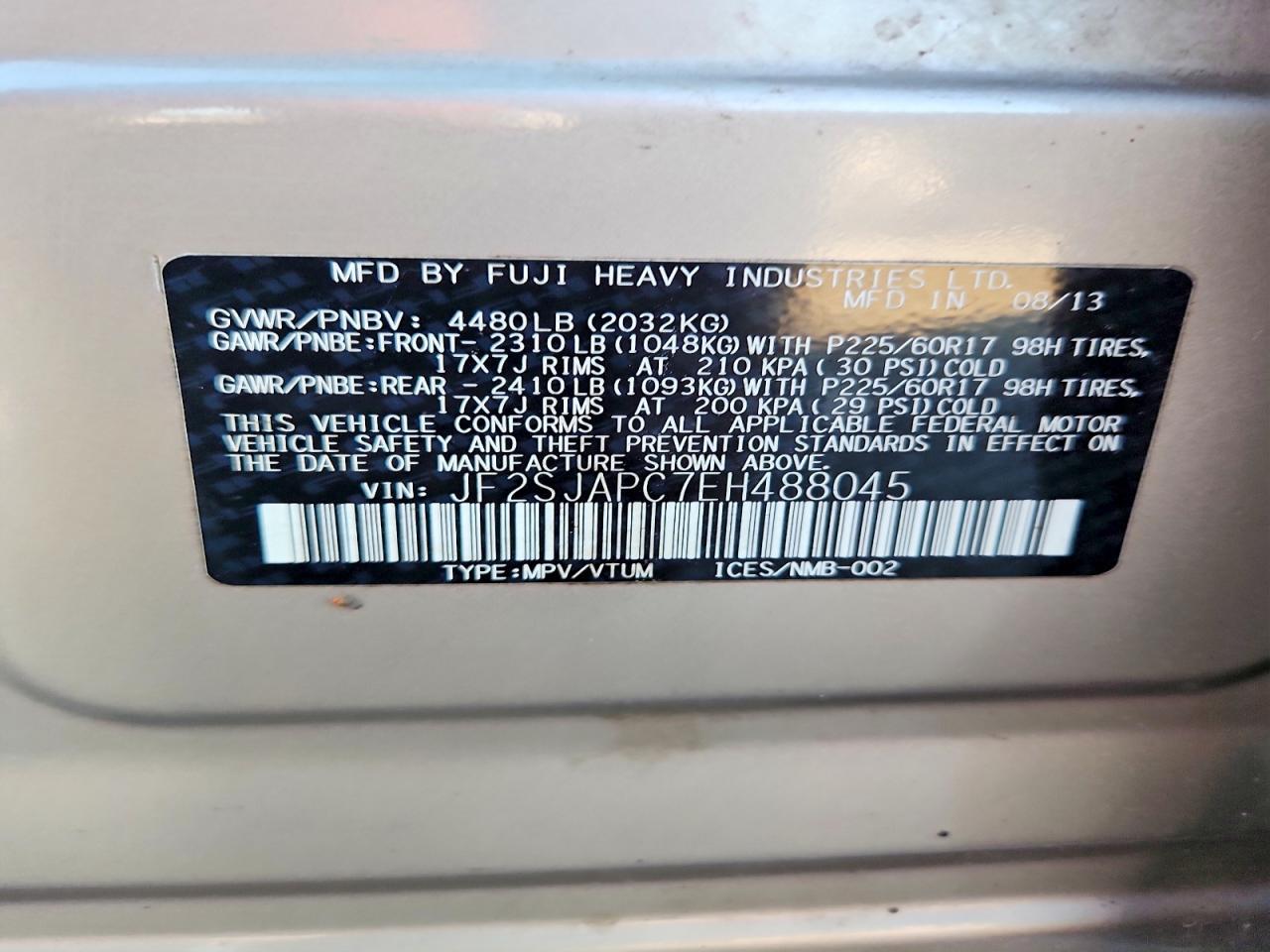 2014 SUBARU FORESTER