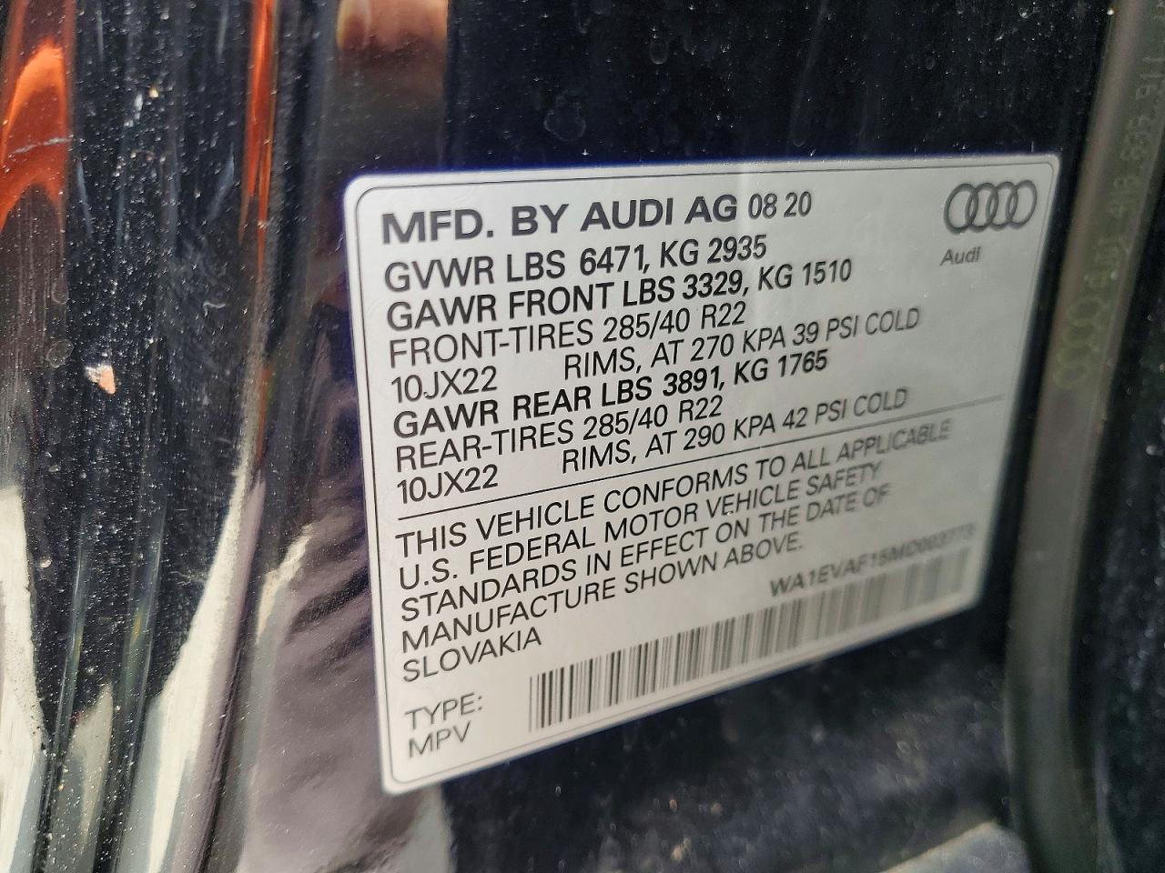 2021 AUDI Q8