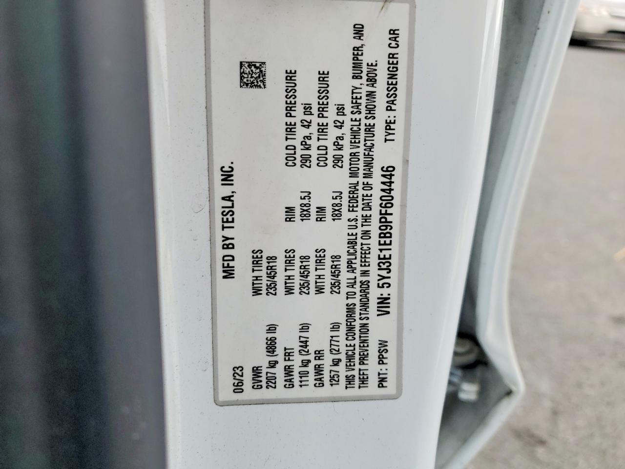 2023 TESLA MODEL 3
