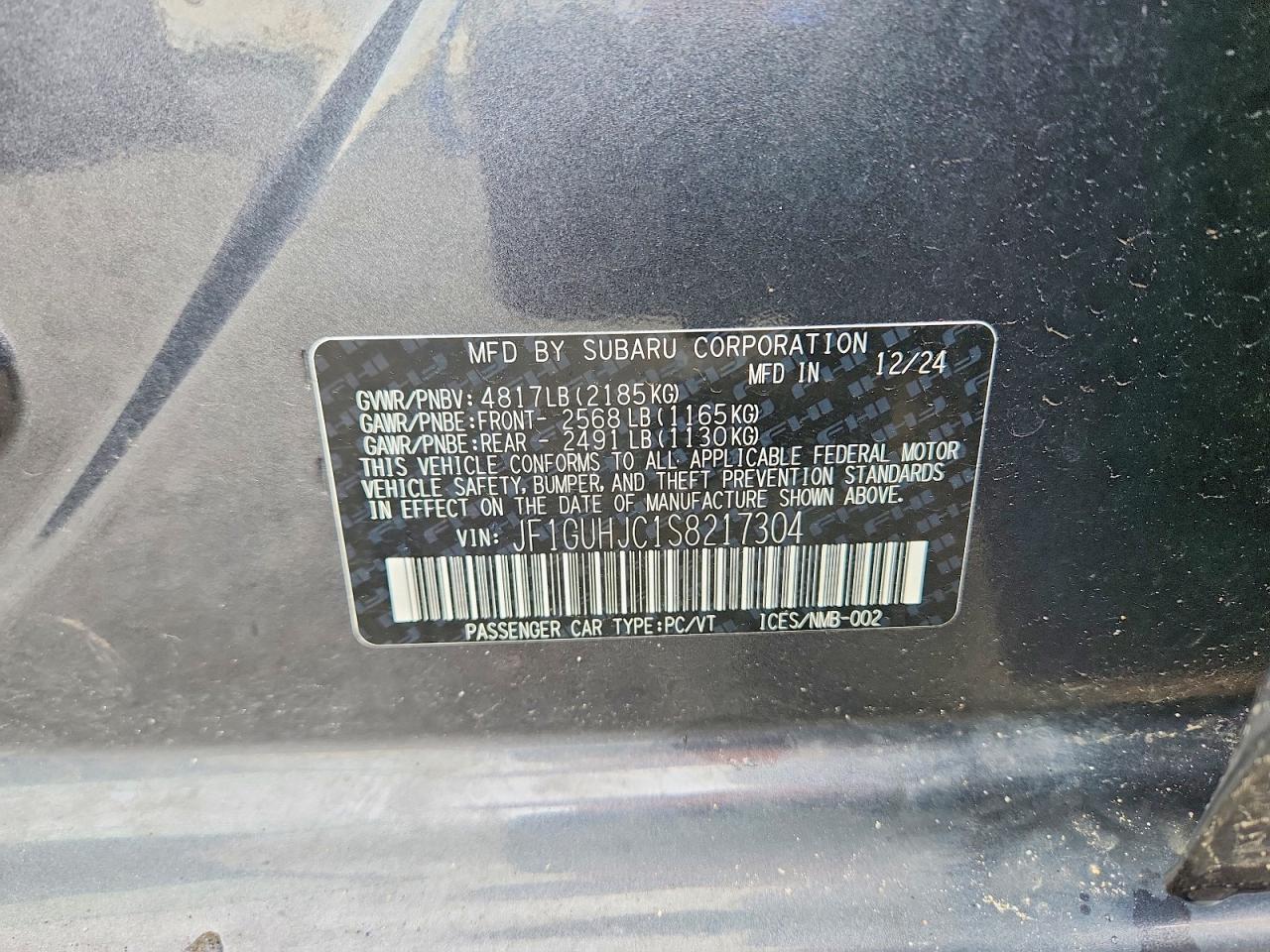 2025 SUBARU IMPREZA