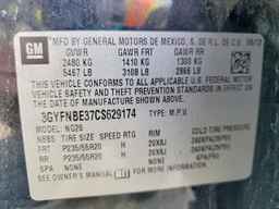2012 CADILLAC SRX