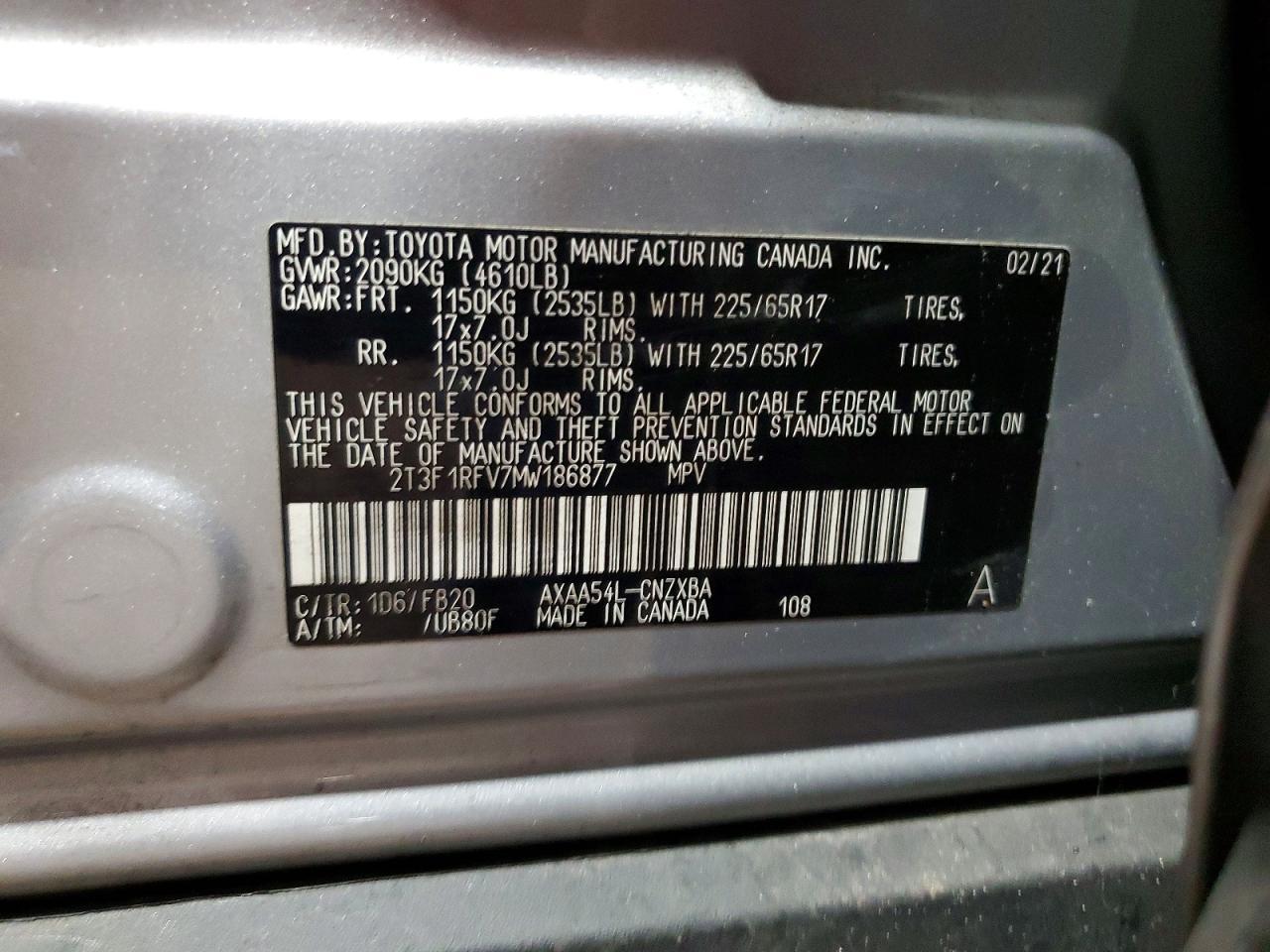 2021 TOYOTA RAV4