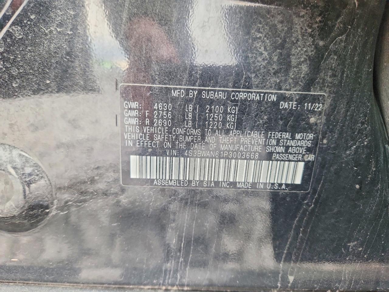 2023 SUBARU Legacy